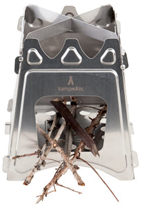 kampMATE WoodFlame Stainless Steel Stove